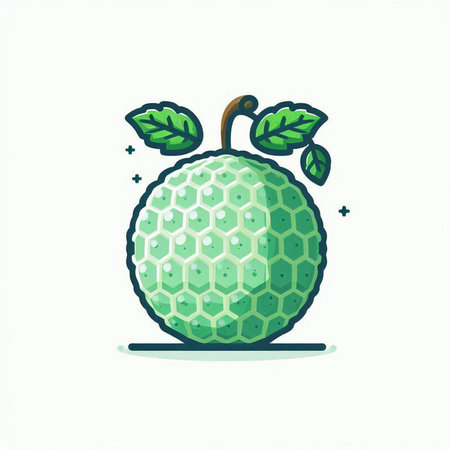 Citrus fruit icon in flat style. Vector illustration isolated on white background.のイラスト素材