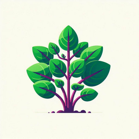 Green tree on a white background. Vector illustration for your design.のイラスト素材