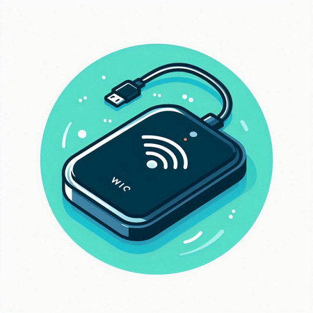 Wireless charger for mobile phone. Vector illustration in flat style.のイラスト素材