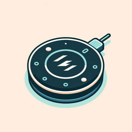 Electric pan icon. Isometric illustration of electric pan vector icon for webのイラスト素材
