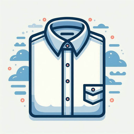Shirt icon in trendy linear style. Vector illustration with thin outline.のイラスト素材