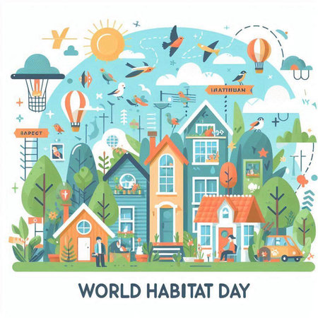 World Horticulture Day. Vector illustration in flat design style. World Horticulture Day.のイラスト素材