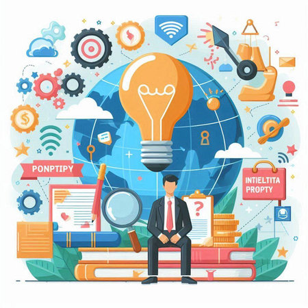 Flat design modern vector illustration concept of education, knowledge, knowledge, school, university, college, university, webinar, training, online courses, tutorials, e-learning.のイラスト素材