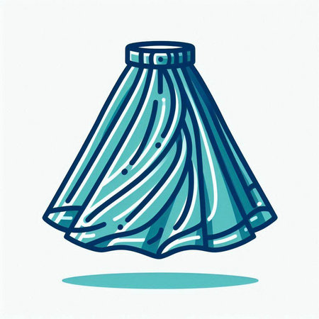 Skirt icon, Skirt icon, Skirt icon, Skirt icon vectorのイラスト素材