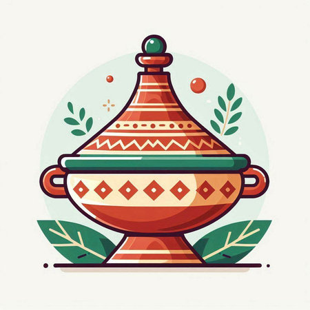 Pottery vector illustration. Hand drawn pottery in ethnic style.のイラスト素材