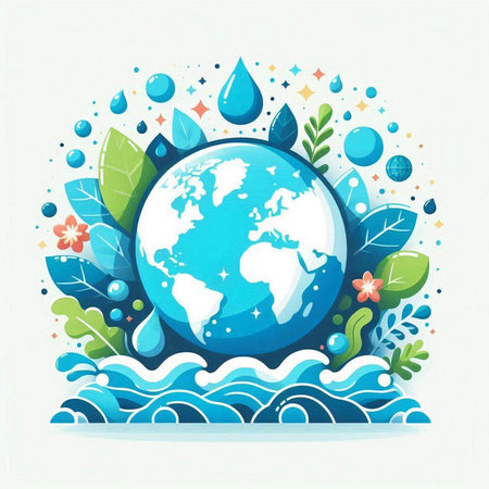 Ecology concept, save the planet, save the earth vector illustrationのイラスト素材