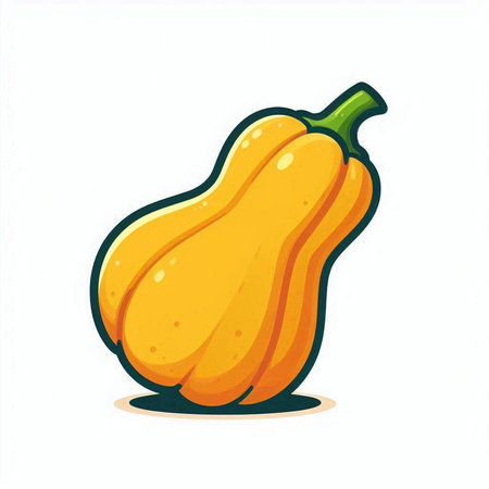 Pumpkin on a white background. Vector illustration of a pumpkin.のイラスト素材