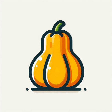 Pumpkin icon, vector illustration. Flat design style. Vector illustration.のイラスト素材