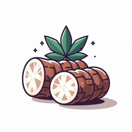 Cannabis icon. Hand drawn illustration of cannabis vector icon for web designのイラスト素材