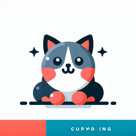 Cute cartoon dog. Vector illustration. Can be used as a greeting card, poster or print.のイラスト素材