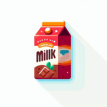 Milk box icon isolated on white background. Vector illustration. Eps 10.のイラスト素材