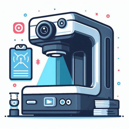 Coffee machine in flat style. Vector illustration for your design.のイラスト素材