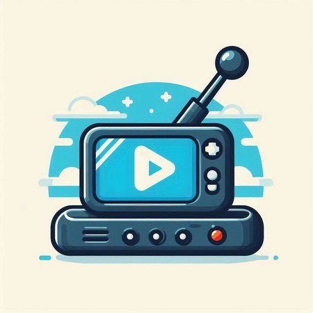 Illustration of green clover in a pot on a white backgroundのイラスト素材