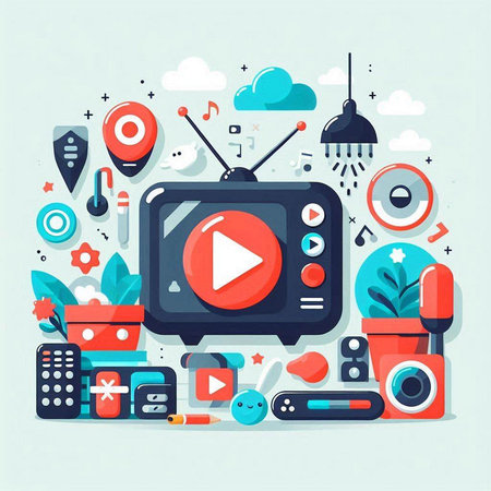 Videogame icon. Vector illustration of a video player.のイラスト素材
