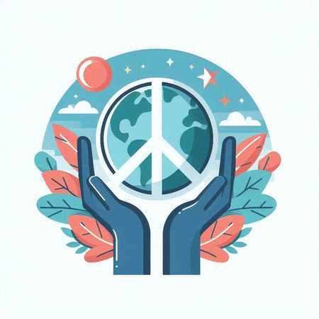 Ceramic vase. Colorful vector illustration in flat styleのイラスト素材