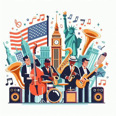 Badminton racket and shuttlecock. Flat style vector illustration.のイラスト素材