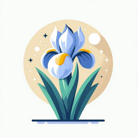 Military tank on the background of the sky. Vector illustration in flat style.のイラスト素材