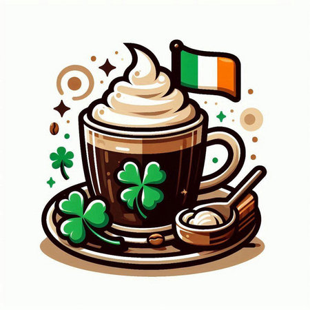 Illustration of iris flower in flat style. Vector illustration.のイラスト素材