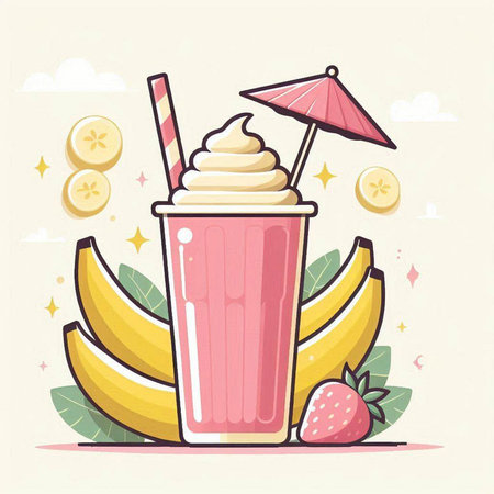 Cute kawaii rice cracker in bowl. Vector illustration.のイラスト素材