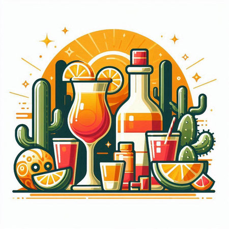 Men's jacket with a hood isolated on a white background. Vector illustrationのイラスト素材