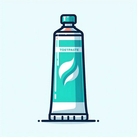 Vector illustration of a bottle of water with a leaf on its side.のイラスト素材