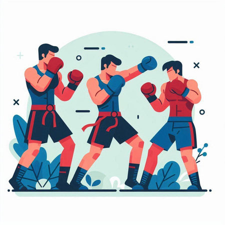 Call center operator with headset and calculator. Vector illustration in cartoon style.のイラスト素材