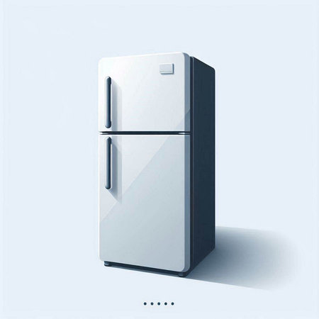 Refrigerator. Refrigerator icon. Refrigerator vector illustration.のイラスト素材