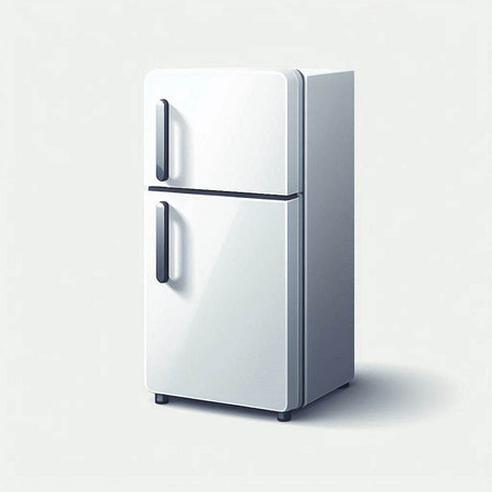 Refrigerator icon. Realistic illustration of refrigerator icon for web designのイラスト素材