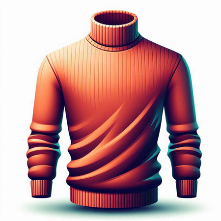 Men's sweater on a mannequin isolated on white background.のイラスト素材