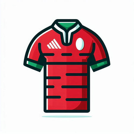 Soccer jersey icon. Vector illustration in flat style on white background.のイラスト素材