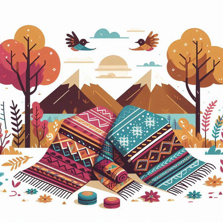 Breast Cancer Awareness concept with pink ribbon. Vector illustration in flat styleのイラスト素材