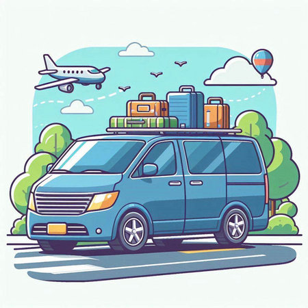 Flat design vector illustration concept of online education, e-learning, distance learning.のイラスト素材