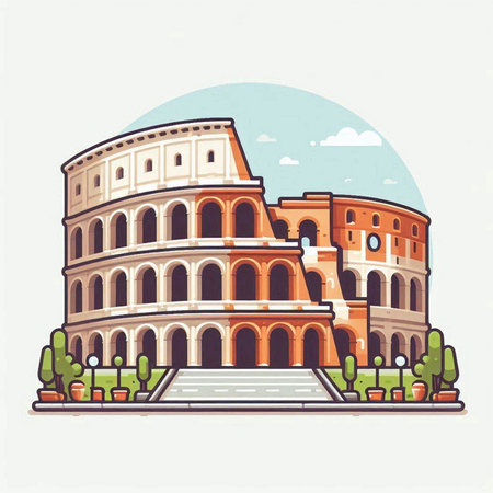 Illustration of a skirt with a belt isolated on a white backgroundのイラスト素材