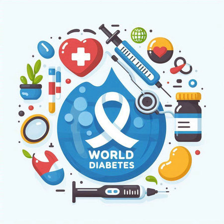 Breast Cancer Awareness Month Concept. Vector Illustration in Flat Design Style.のイラスト素材