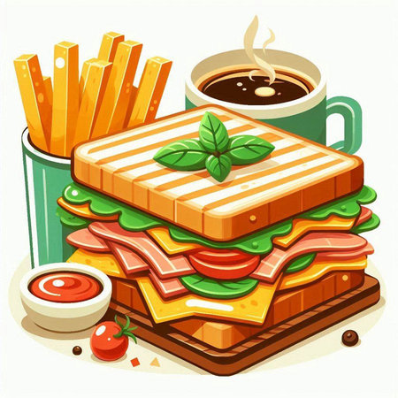 Skateboarder riding on skateboard. Flat style vector illustration.のイラスト素材