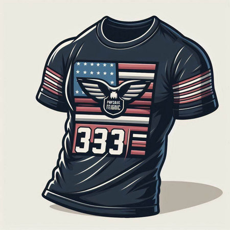 American football t-shirt design, vector illustration eps 10.のイラスト素材