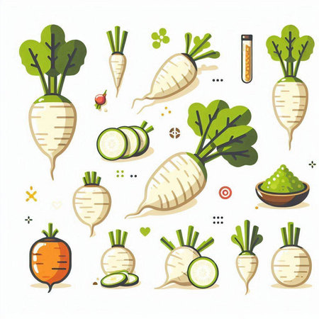 Furniture with books and plants. Vector illustration in cartoon styleのイラスト素材