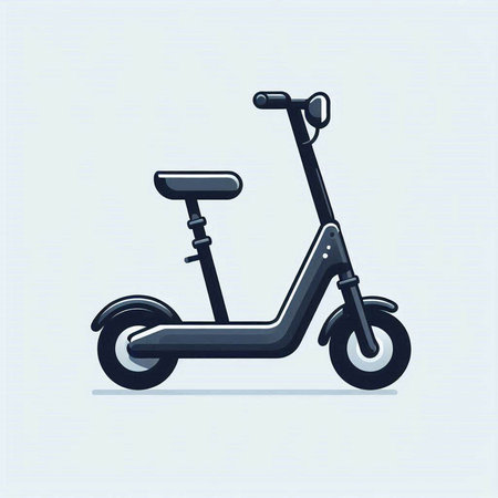 Electric scooter, vector illustration eps 10, vector illustration.のイラスト素材