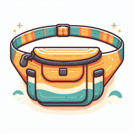 Hand drawn fashion bag. Vector illustration in doodle style.のイラスト素材