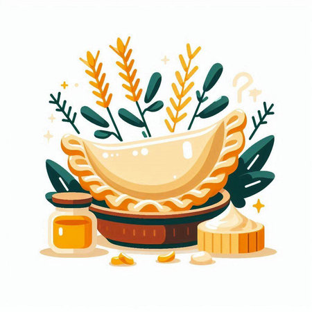 Vector illustration of natural cosmetic products in flat style. Natural skin care products.のイラスト素材