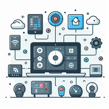 Modern flat design vector illustration concepts for cloud computing technology and data storage.のイラスト素材