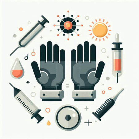 Vaccination and immunization concept. Vector illustration in flat styleのイラスト素材