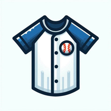Baseball t-shirt icon. Vector illustration isolated on white background.のイラスト素材