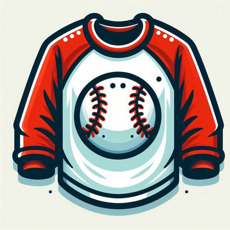 Baseball t-shirt vector illustration isolated on a white background.のイラスト素材