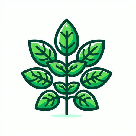Plant in pot icon isolated on white background. Vector illustration.のイラスト素材