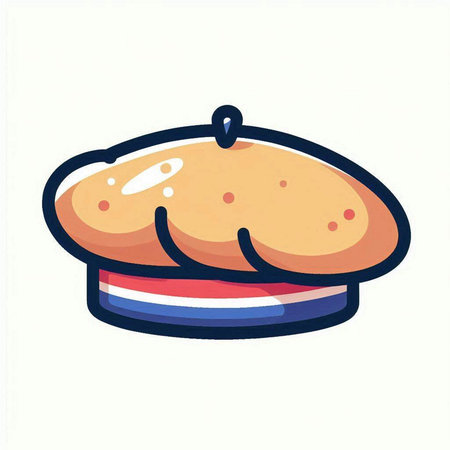 Illustration of a sandwich on a white background. Vector illustration.のイラスト素材