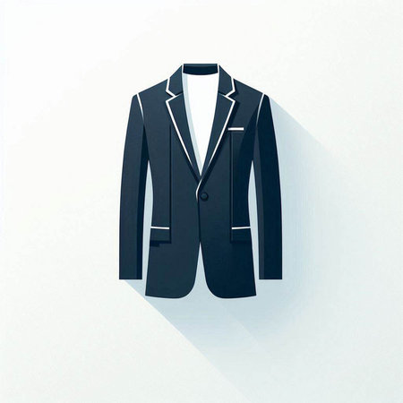 Businessman in suit and tie. Vector illustration in flat style.のイラスト素材