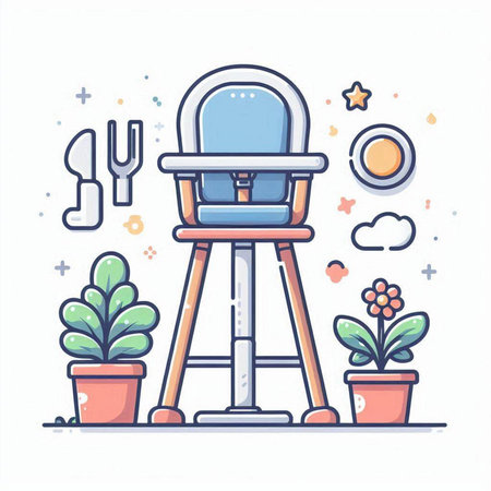 Furniture for the living room. Vector illustration in flat styleのイラスト素材