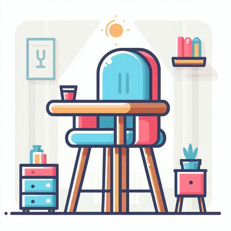 Furniture in flat style. Furniture for living room. Vector illustrationのイラスト素材