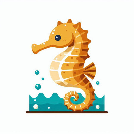 Cute seal, hand drawn vector illustration in scandinavian styleのイラスト素材